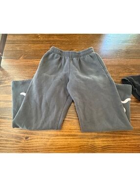 Rothco Women's Black Sweatpants with Pink Bow Design, Size Small